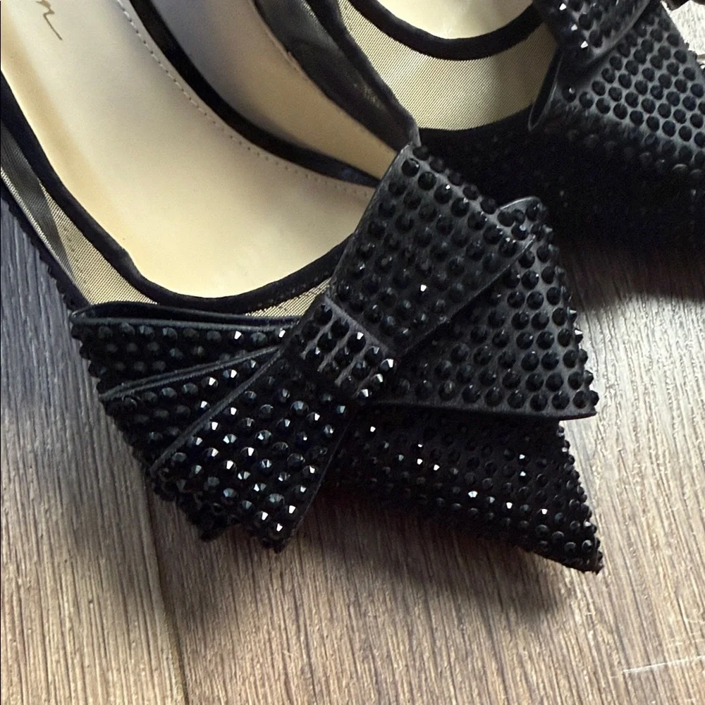 Jessica Simpson 9 Elegant Black Bow Women Shoes - Picture 7 of 9